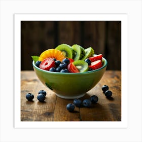 Fruit Salad In A Bowl Art Print