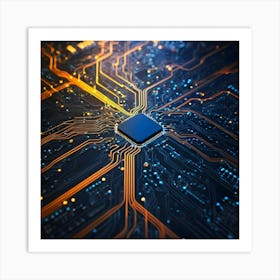 Circuit Board 7 Art Print