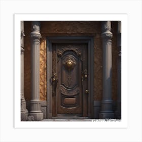 Door To A Building Art Print