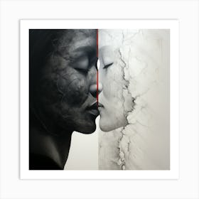 Two Faces 1 Art Print