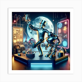 Futuristic Robots Art Print