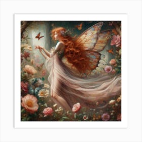 Fairy In The Forest 39 Art Print