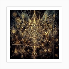 Golden Circle Art Print