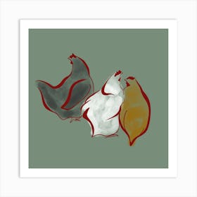 Chickens Art Print