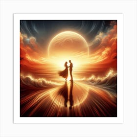 Eternal Dawn of Love Art Print