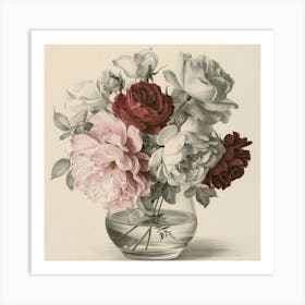 Bouquet Of Roses Art Print