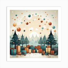 Christmas Background 1 Art Print