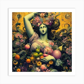 Goddess Of Fruit Art Print