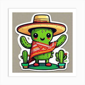 Mexican Cactus 19 Art Print