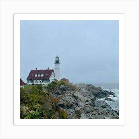 Lighthouse In Main Art Print