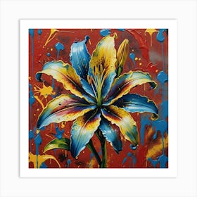 Colorful Lily Art Print