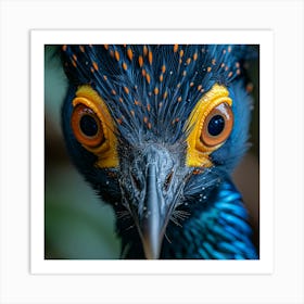 Blue Pheasant Art Print