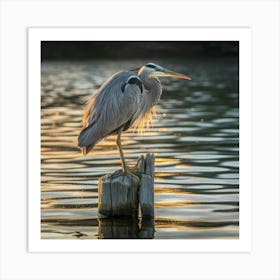 Great Blue Heron Art Print