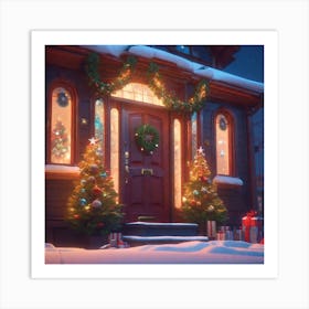 Christmas House 184 Art Print