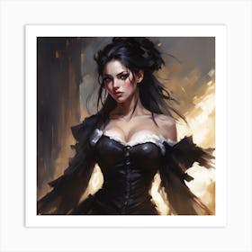 Gothic Girl 1 Art Print