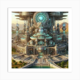 Futuristic City 5 Art Print