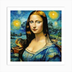 Mona Lisafgh Art Print