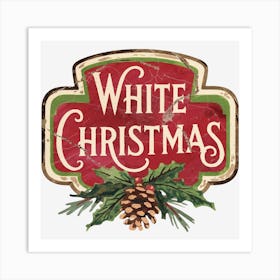 White Christmas Art Print