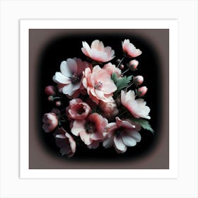 Pink Flowers Art Print