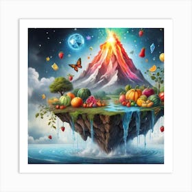 Fruit Island Art Print