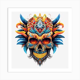 Skull Of The Day 2 Art Print