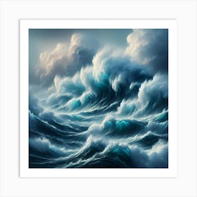 Stormy Sea 1 Art Print