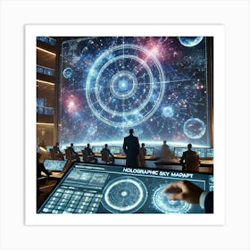 A Holographic Sky Maps Asterian Syndicate 1024 Art Print