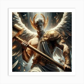 Angel With A Hammer Art Print
