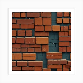 Default Create Unique Design Of Bricks Wall Art 0 Art Print
