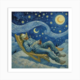 The Moon’s Whisper: A Quiet Repose" Art Print