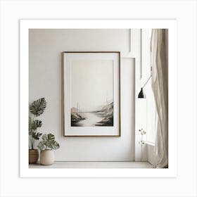 Art frame on wall Art Print