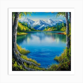 Mountain Lake 19 Art Print