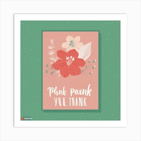 Pink Red Quote Personalised Art Print 80038 Art Print