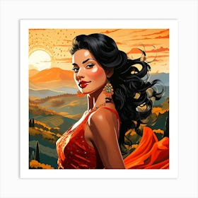 Exotic Beauty Artwork 11 Art Print