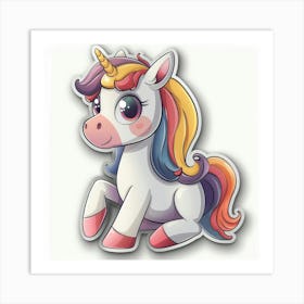 Unicorn Sticker 43 Art Print