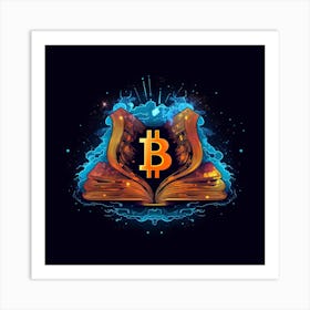 Bitcoin Book Art Print