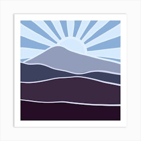 Mountains In The Sky Art Print