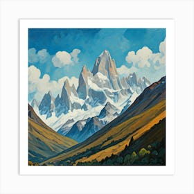 Chilean Mountains Art Print