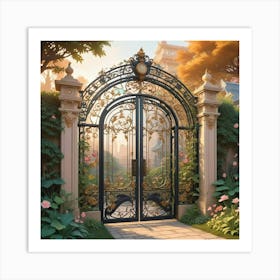 Gate To The Garden 2 Art Print