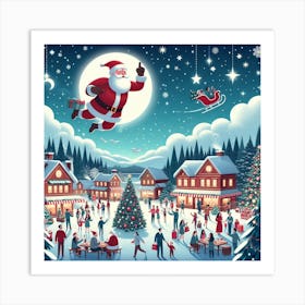 Christmas Santa 1 Art Print