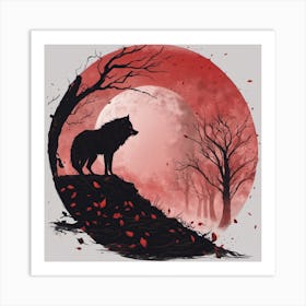 Howling Wolf 1 Art Print