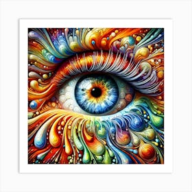 Colorful Eye 5 Art Print