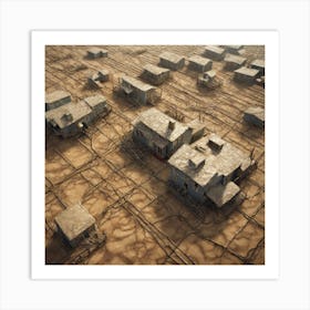 Desert Village Art Print