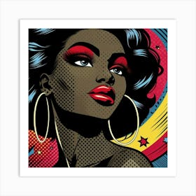 Rashida Pop Black Woman Art Print