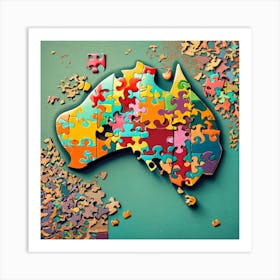 Create The Earth Showing Australia Image Of A Co (1) Art Print