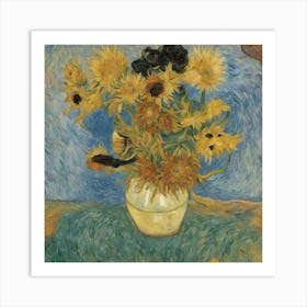 Sunflowers In A Vase - Van Gogh Art Print