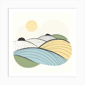 Landscape In The Countryside Art Print