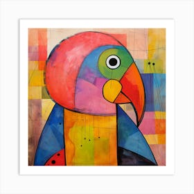 Colorful Parrot 4 Art Print