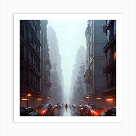 Futuristic City Art Print