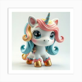 Little Unicorn 40 Art Print